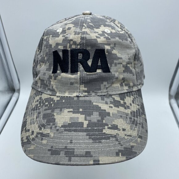NRA Desert Camo Adjustable Adult Baseball Cap Hat Hook-Loop 2A - Picture 3 of 12